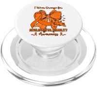Butterfly Bow Developmental Disability I Wear Orange PopSockets PopGrip for MagSafe
