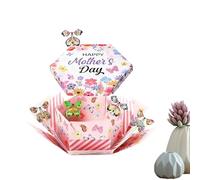 Butterfly box, cute and funny container with 6 butterflies, pop-up box cards and holiday decorations - Great gift for boys, girls and women, for storing food, candy, chocolate, cake, jewelry for