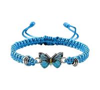 Butterfly Bracelets for Teenage Girls, Adjustable Cord, Butterfly Bracelets for Women, Cute Butterfly Charm Bracelets Bracelet for Customized, one size, Wire rope, No Gemstone