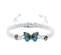 Butterfly Bracelets for Teenage Girls, Adjustable Cord, Butterfly Bracelets for Women, Cute Butterfly Charm Bracelets Bracelet for Customized, one size, Wire rope, No Gemstone