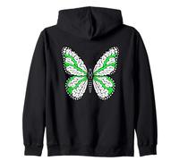 Butterfly Brain Pattern Wings Science Art Zip Hoodie