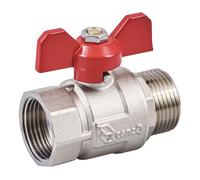 Butterfly Brass Ball Valve MF 1/2" 3/4" 1" Zoll 40PN Double outlets coverter for Water Tank for Toilet Cistern washers Ball Valve Diaphragm Washer Repair kit Bottom Entry