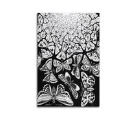 Butterfly by M.C. Escher Painting Art Poster Wall Art Bedroom Prints Home Decor Hanging Picture Canvas 20x30inch(50x75cm)
