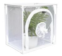 Butterfly Cage 15.7x15.7x11.8 in, Outdoor Insect Mesh Cage with Breathable Mesh, PVC Frame, Transparent Window, Anti-Escape Design, Butterfly Habitat Cage for Plant Protection