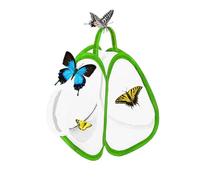 Butterfly Cage, Butterfly Enclosure, Caterpillar Habitat - Up Insect Observation Tent with Mesh Ventilation, Zippered Closure & Handle for Kids Outdoor Exploration (8.8x8x10 Inch, 1 Or 2 Pcs) (1pcs)