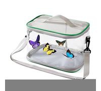 Butterfly Cage, Ladybugs Net Cage Enclosure, 10.24x7.48x7.48in, Small Habitat Container for Observation Exploration Education in Classrooms Gardens Backyards Outdoor Learning