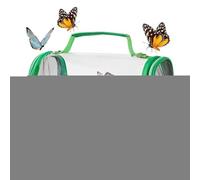 Butterfly Cage Net with Handle, Transparent Mesh Butterfly Cage with Handle, Foldable Breeding House for Easy Observing Caterpillars The Whole Family