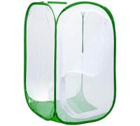 Butterfly Cage, Ultra Fine Mesh Enclosure Pop-Up Butterfly Habitat with Zipper, Insect Barrier Plant Tent for Vegetables, Fruits, Flowers & Seedling