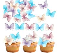 Butterfly Cake Decoration Colourful Butterflies Cake Decoration Cupcake Decoration for Girls Weddings Birthday Parties