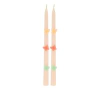 Butterfly candles - set of 2 Multicoloured one size