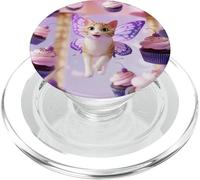 Butterfly Cat Cupcake Fantasy Fairy PopSockets PopGrip for MagSafe