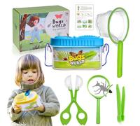 Butterfly Catcher Kit for Kids 6Pcs/Set Butterfly Catching Kit Critter Keeper House Habitat with Magnifier, Tweezers, Cather, Net ＆ Guide for Science Exploration Style 2