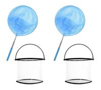 Butterfly Catching Net, Telescopic Multi-Purpose and Fish Catch Pole, Non-slip Handle for Outdoor Use Swimming Pool, Garden, Beach