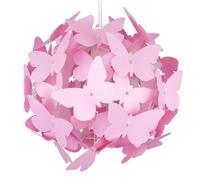 MiniSun | Modern Bright Pink Butterflies Ceiling Chandelier Lamp Shade | Pendant Lights, Home Décor & Improvement Essential | 31.5cm Shade Width