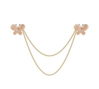 Butterfly Chain Collar Needle Brooch Suit Jacket Accessory for Parties Events Daily Wear Office