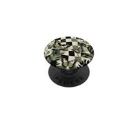 Butterfly Checkered Botanical Nature Aesthetic Garden Wings PopSockets Adhesive PopGrip