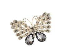 Butterfly Clasp Pin With Sparkling Crystals Rhinestones Clothes Decoration For Casual Outfits Or Formal Occasions Rhinestones Brooch For Girls