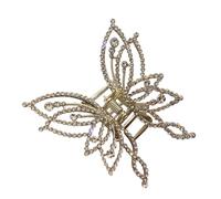 Butterfly Clip For Thick Hair | Crystal Hair Jaws - Strong Hold Sparkly Jewelry Headwear Hair Jaw Clips For Thin Thick Hair Styling