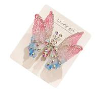 Butterfly Clips for Hair | 3D Rhinestone Moving Flying Pins,Butterfly Wings Clips,for Holiday Home Travel Wedding Bridal Party Summer Daily New Year Birthday