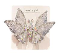 Butterfly Clips for Hair, Flying 3D Rhinestone Sparkling Decor, Butterfly Wings Clips, for Daily Home Travel Summer Festivals Parties Weddings Bridal Party