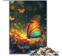 Butterfly Colorful Joyful Adult Jigsaw Puzzles 1000 Pieces Wooden Puzzles Perfect Home Or Office Decor, Ideal size 50x75cm