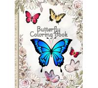 Butterfly Coloring Book: Beautiful Butterflies for Kids Ages 3-8