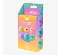 Butterfly Coloured Table Tennis Balls (6 Pack) | Bright Multi-Colour Ping Pong Balls for Training, Visibility & Fun Matches