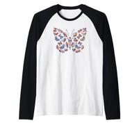 Butterfly Colourful Butterflies Nature Bug Insect FairyCore Raglan Baseball Tee