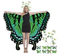Butterfly Costume for Women, Green, 57 inches by 68 inches
