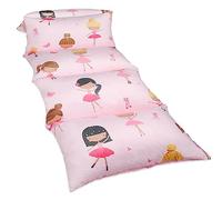 Butterfly Craze Floor Pillow Case, Mattress Bed Lounger Cover, Pink Ballerina, Queen, Cozy Seating Solution for Kids & Adults, Recliner Cushion, For Reading, TV Time, Sleepovers, & Toddler Nap Mat