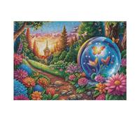 Butterfly Crystal Ball Forest 300 Piece Jigsaw Puzzle for Adults Happy Time Hallway Wall Art Statement Piece Precision Cut for Interior Design Lovers 300 PCS