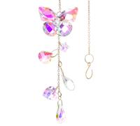 Butterfly Crystal Sun Catcher Indoor Window Hanging, Crystal Sun Catchers Prisms SunCatcher Maker for Home Garden Wedding
