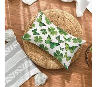 Butterfly Cushion Covers 60x80 Set of 1, Flower Rectangle Pillow Cases with Hidden Zipper, Waterproof Linen Pillow Case 80x60cm, Double Sided Printing, Pillowcases for Bed Sofa Outdoor Decor 9-2704