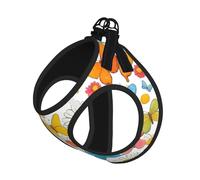 Butterfly Daisy Print Adjustable Reflective Harness Leash Set For Cats, Dogs And Small Pets, Soft Breathable Mesh Walking Vest With Escape-Proof Lead