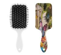 Butterfly Dance Along The Flower Path Hairbrush Air Cushion Comb Hair Comb