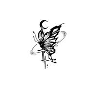 Butterfly Dance Herbal Butterfly Tattoo Sticker For Women Waterproof And Long-Lasting, Long-Lasting, Sexy Collarbone, Back Of The Hand