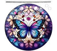 Butterfly Decorations - 15cm Acrylic Stained Glass Window Hanging, Butterfly & Hummingbird Gifts, Sun Catchers For Home Decor