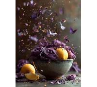 Butterfly Diamond Art, Flower 5D Diamond Painting Kits, DIY Cross Stitch Kits for Adults, Full Drill Crystal Art Pictures for Beginners, Autumn Decorations, Room Decor, Gifts for Women, 12x16in W-3326