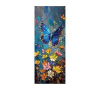 Butterfly Diamond Art Kits Adults, 5D DIY Diamond Painting Flower Full Drill kits, Crystal Art Rhinestone Embroidery Cross Stitch Crafts Paint by Numbers 40x16 In for Autumn Decorations Room ZSDH-4413