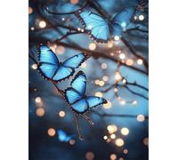 Butterfly Diamond Art Kits Adults, Spring 5D DIY Round Diamond Painting Kits for Kids, Full Drill Gem Art for Beginners, for Home Wall Decoration, Relaxation Activity & Unique Gifts 100x130cm f-145