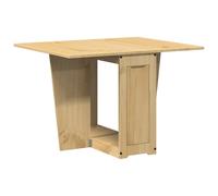 vidaXL Butterfly Dining Table Foldable Dinner Table Wax Brown Solid Wood Pine
