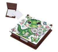 Butterfly Dinosaur Diamond Painting Memo Box, DIY Diamond Art Note Box 160 Sheets Paper, Unique Themed Craft for Adults DIY Art Home Office Decor