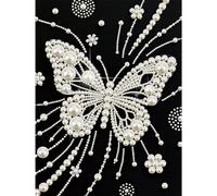 Butterfly DIY Diamond Pearl Painting Kit for Adults and Beginners, 30x40cm 5D Diamond Art Pearl Painting No Frame, Handmade Crystal Rhinestone All-Pearls Diamonds Art Crafts for Home Wall Decor