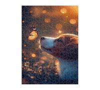 Butterfly Dogs Puzzle 1500 Pieces, Fun Challenging Puzzle Games, Difficult Jigsaw Puzzles for Adults 1500 Pieces