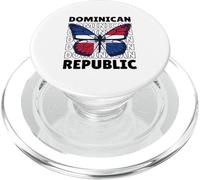 Butterfly Dominican Republic Flag PopSockets PopGrip for MagSafe