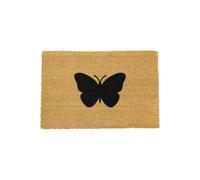 Butterfly Doormat - Regular 60x40cm Artsy Mats Black 40cm x 60cm