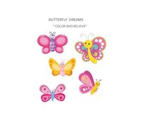 Butterfly Dreams: 37 Fun & Whimsical Pages to Color