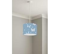 Butterfly Dreams Blue lightshade - 20 x 18.5cm Ceiling Drum Shade | 1E6307
