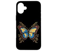 Butterfly Earth Map Global Adventure Case for iPhone 16 Plus