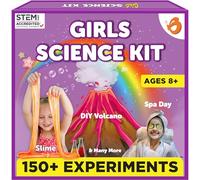 Butterfly EduFields 150+ Science Experiments STEM Kit for Girls Age 8-12 | Educational Learning Resources Toys, Slime & Volcano Science Experiments Projects Birthday Gifts for 8 9 10 11 12 Year Girls